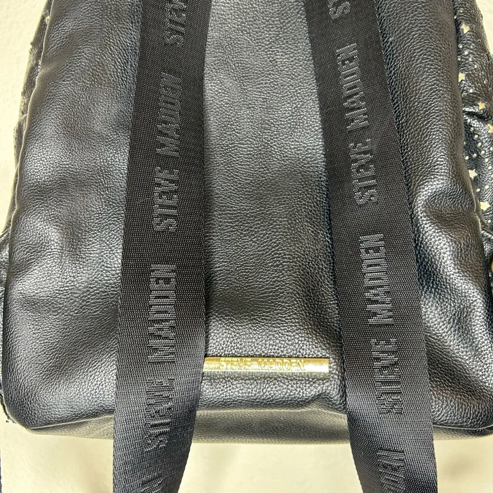 Steve Madden Black & Gold Starry Laser Cut Backpack